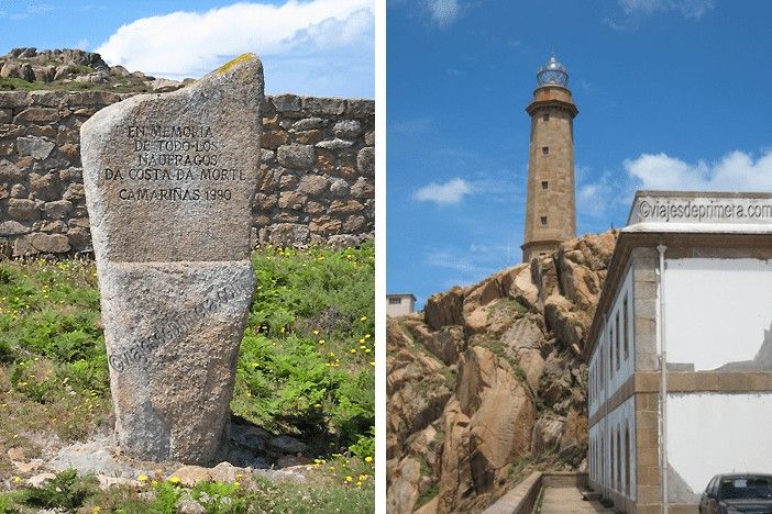 El Cementerio de los ingleses y el faro de Cabo Vilán son dos lugares que ver en la Costa de Morte cerca de Camariñas.