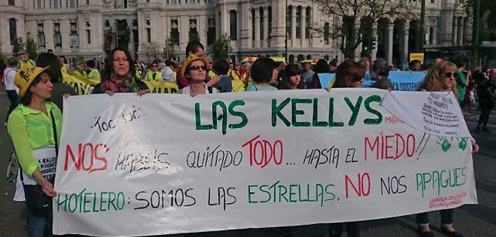 Las Kellys es una de las asociaciones de camareras de piso más activas y visibles en la reivindicación de los derechos laborales en el sector hotelero