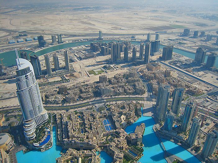 Así se ve Dubái desde lo alto del Burj Khalifa, la torre más alta del mundo