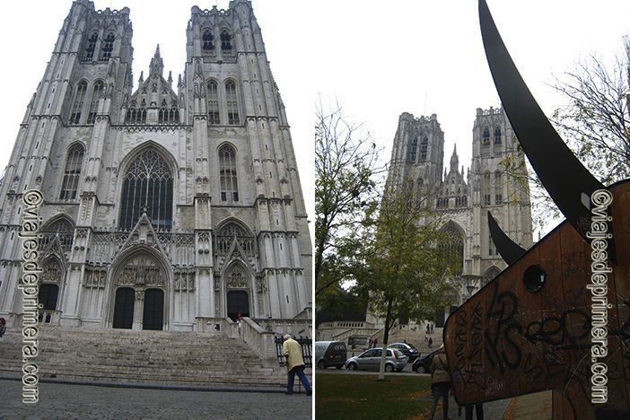 La Catedral de San Miguel y Santa Gúdula es uno de los sitios que ver en Bruselas