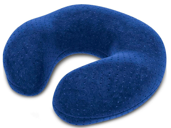 La almohada de viaje ortopédica de espuma es una de las mejores almohadas de viaje