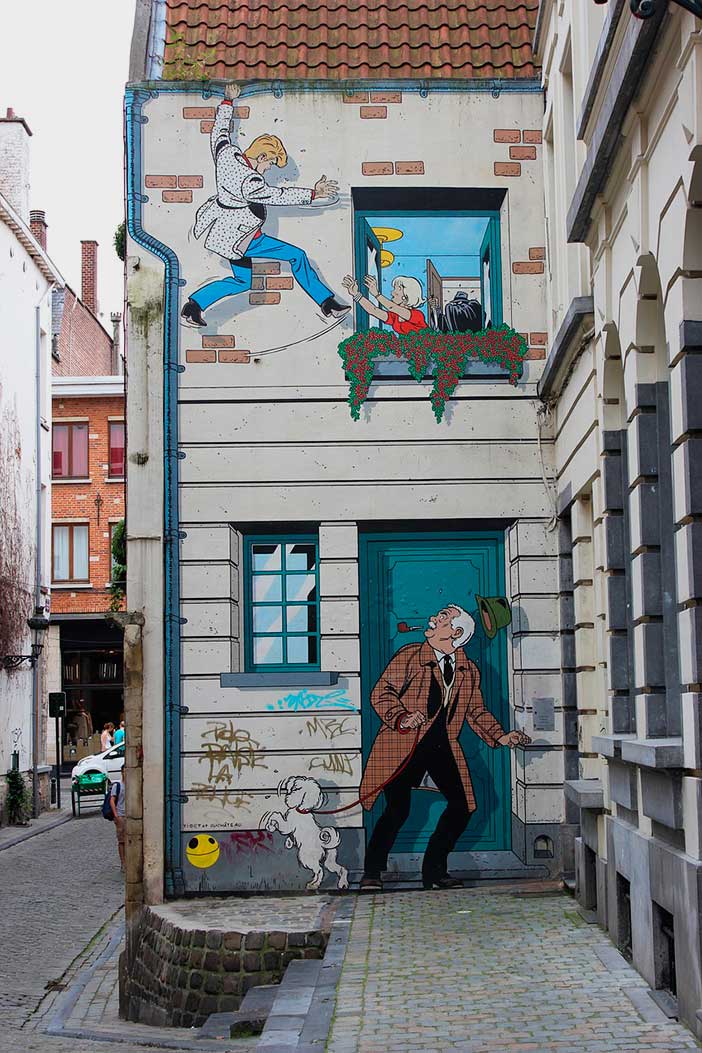 Una de las mejores cosas que hacer en Bruselas es recorrer la Ruta del Cómic