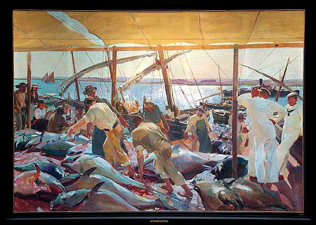 Sorolla pintó su cuadro 'La pesca del atún' inspirado por los pescadores de Ayamonte